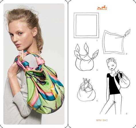 hermes how to tie scarf|tying Hermes scarf on purses.